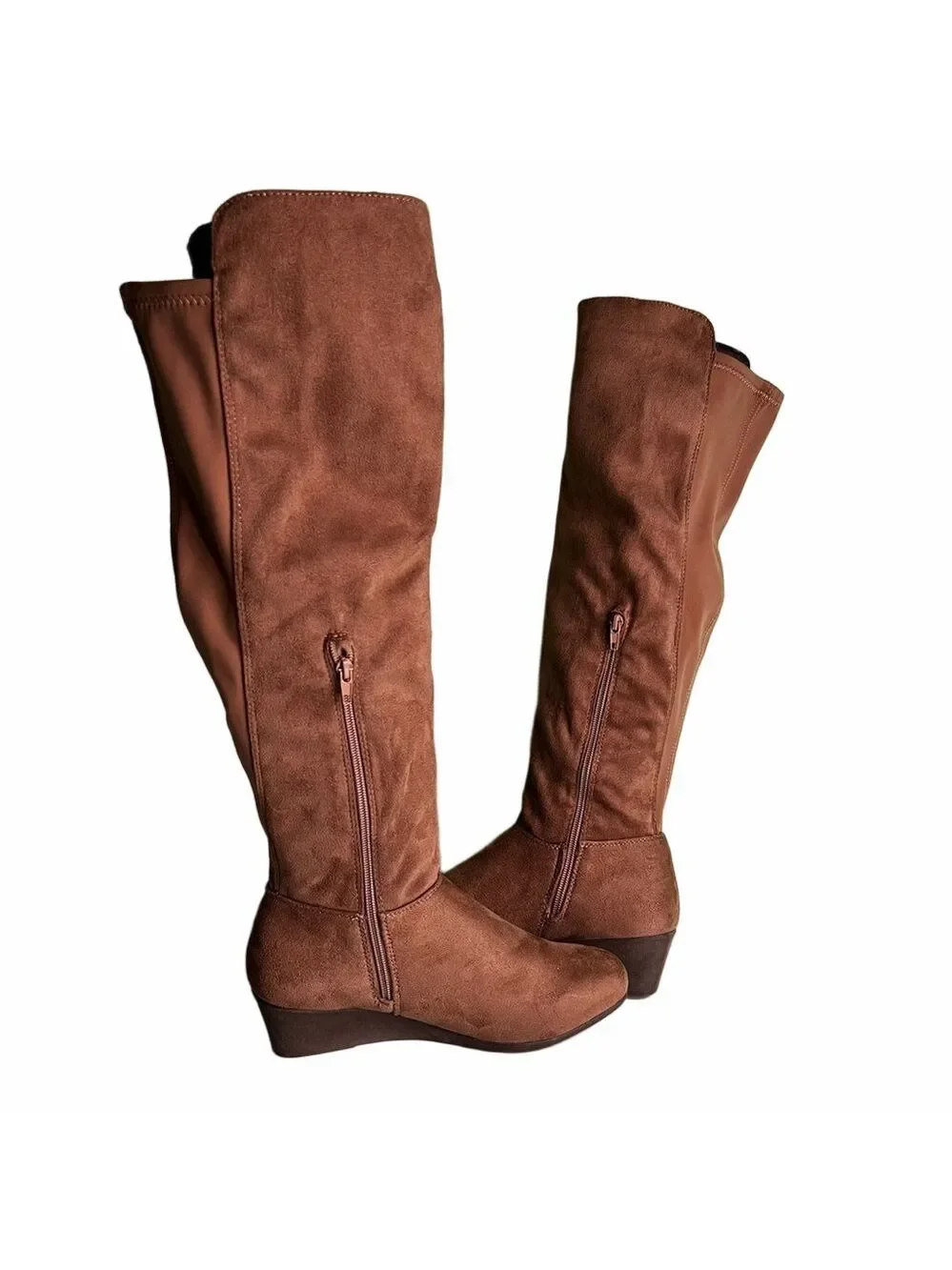 CL by Laundry Women's Over Knee High Tall Wedge Boot Size 7.5
